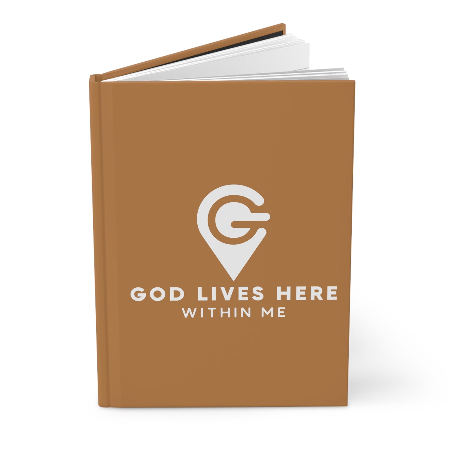 God Lives Here Hardcover Journal Matte