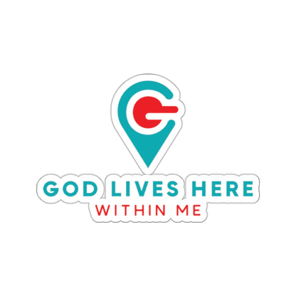 God Lives Here Kiss-Cut Stickers