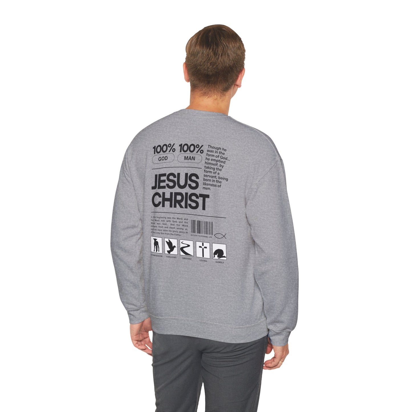 Yeshua Unisex Sweatshirt (Black Design)